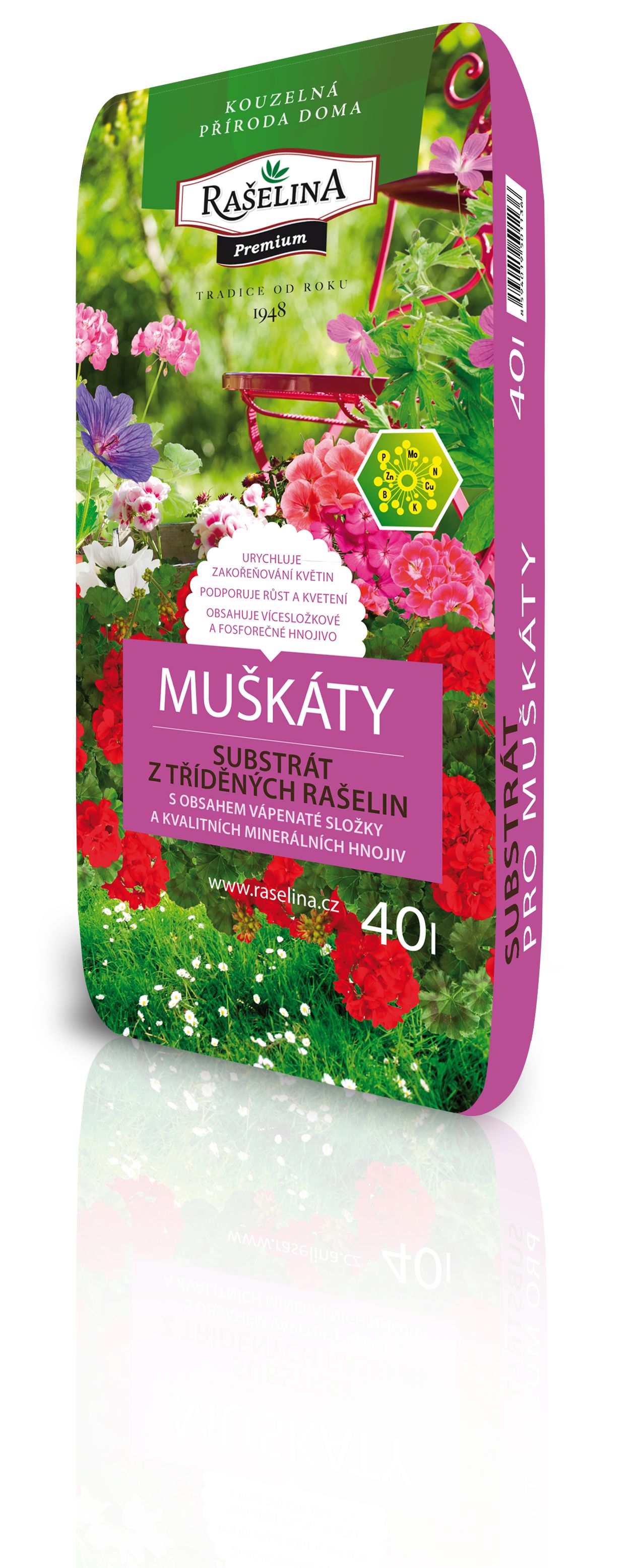 NOVINKA Substrát pro muškáty 
